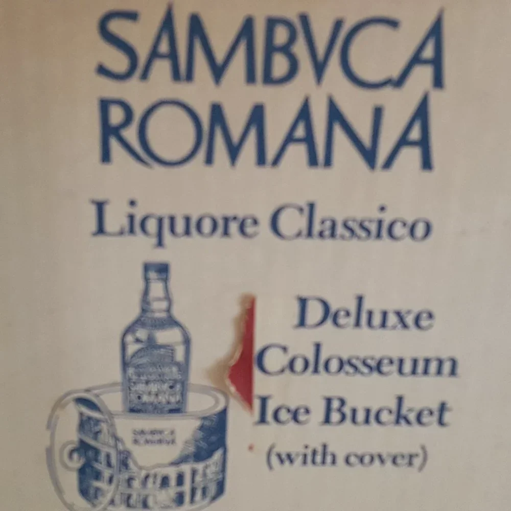 Ice Bucket Roman Colosseum Sambuca Romana Vintage Rare Unique*Read*
